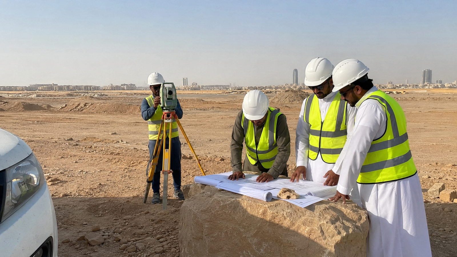 معاينة موقع ومسح هندسي بالرياض
