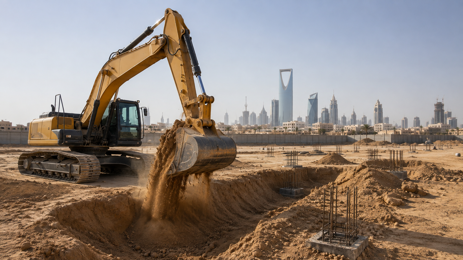 أعمال حفر أساسات بالرياض